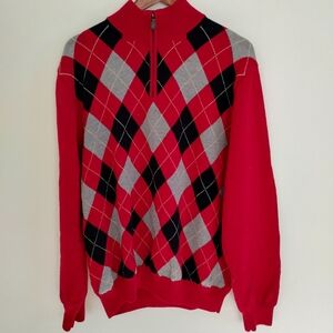 Brooks Brothers 100% Merino Argyle Pullover Size 2XL